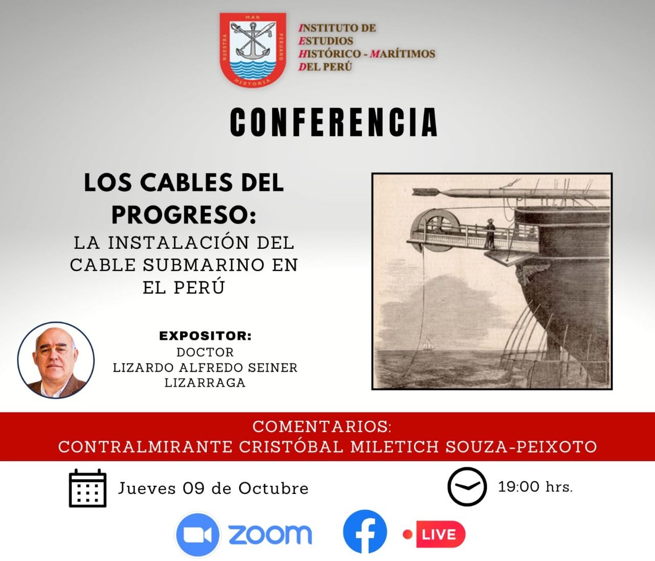 Conferencia: Los cables del progreso - La instalación del cable submarino en el Perú