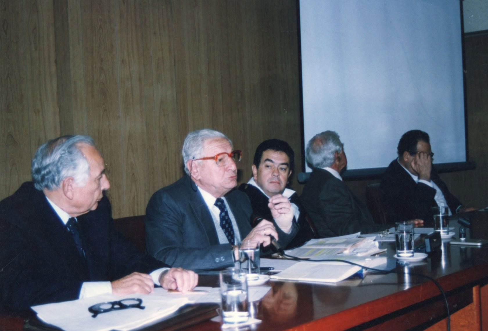 Conversatorio sobre la Frontera Marítima realizado en el Estado Mayor General de Marina, setiembre 1996