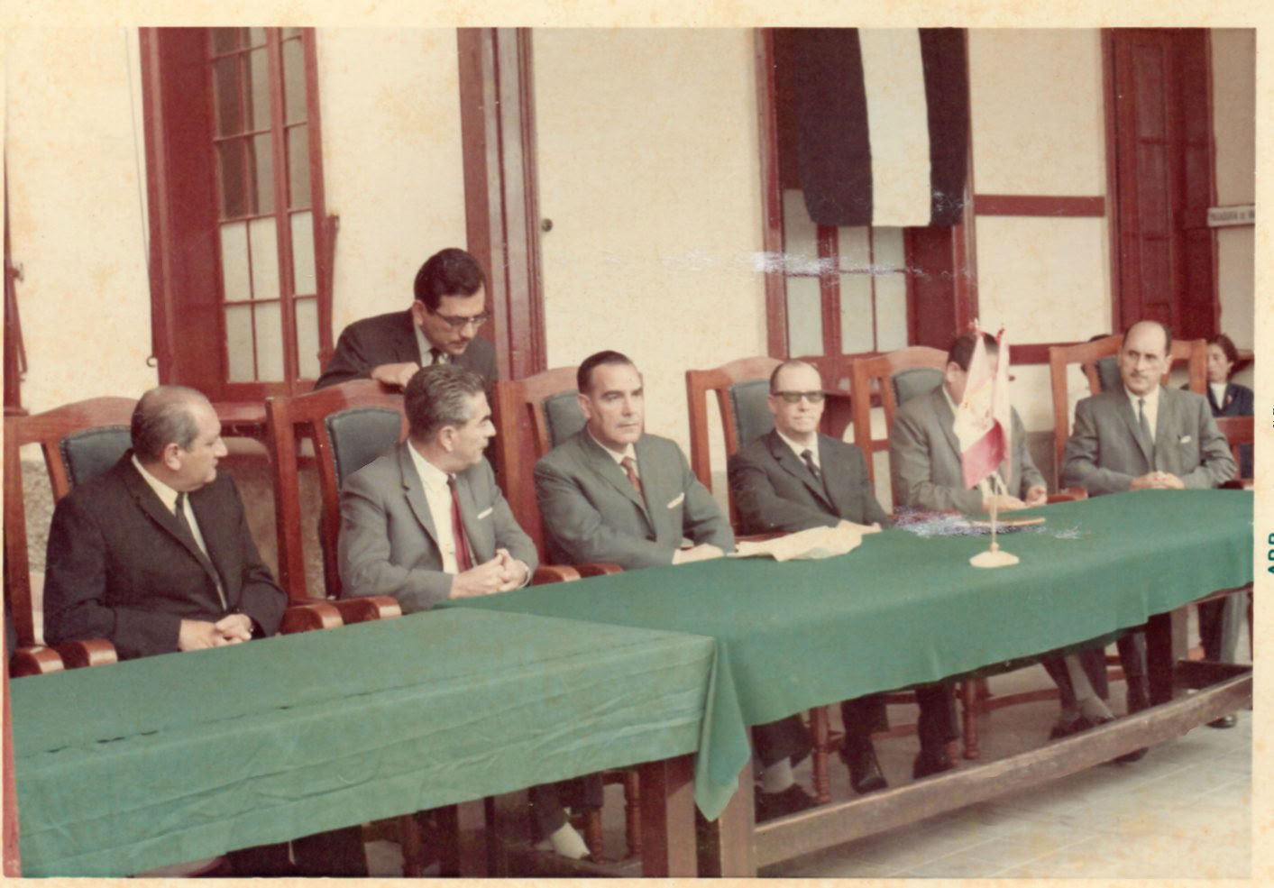 Contralmirante Federico Salmón de la Jara, presidente del Consejo de Administración de la Compañía Peruana de Vapores, Abril 1968