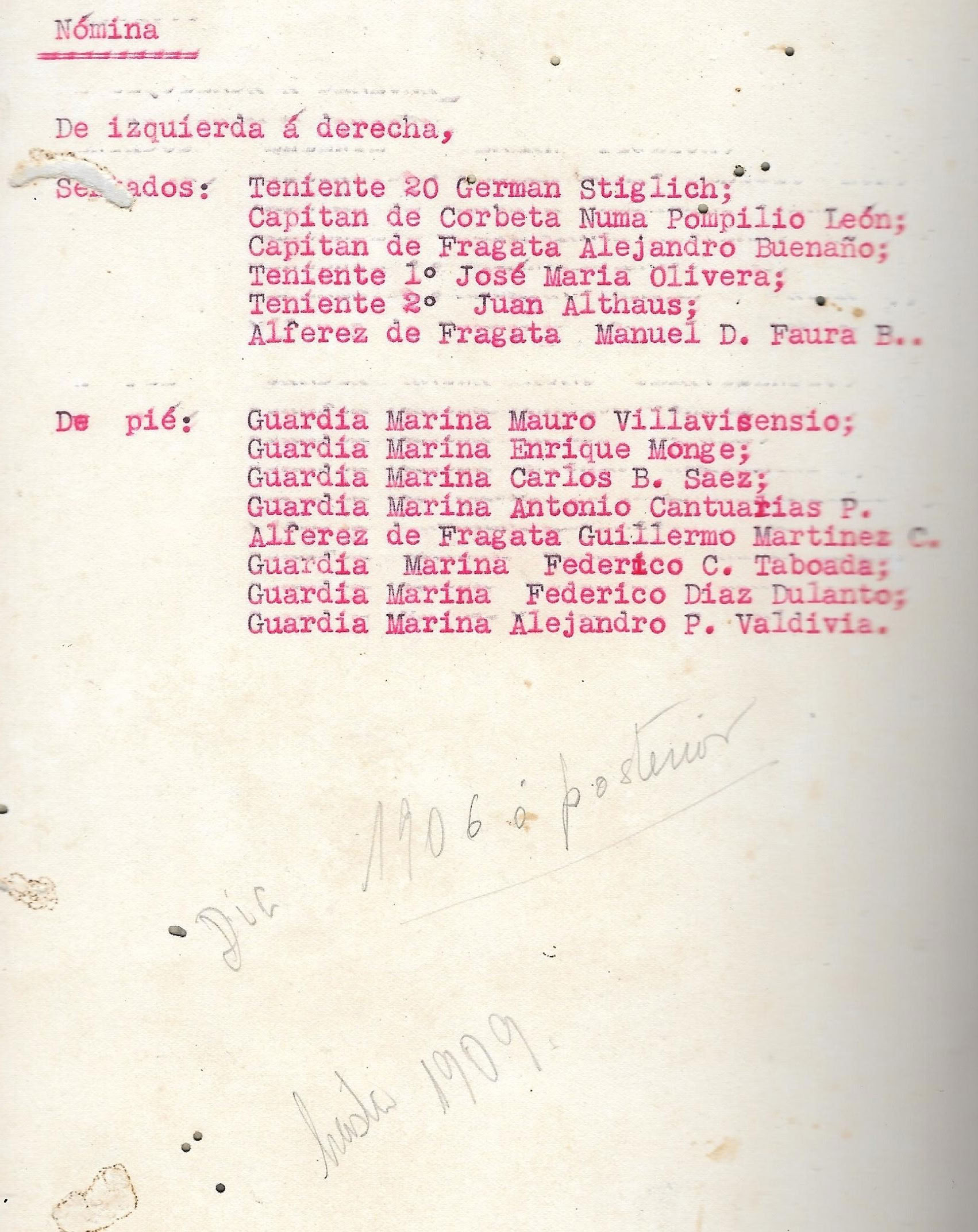 Marinos peruanos, c. 1906